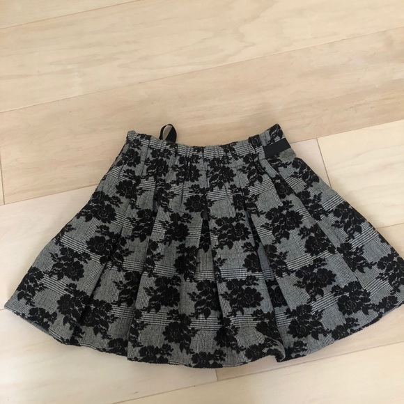 Pleated lace check ribbon skirt - Picture 6 of 7